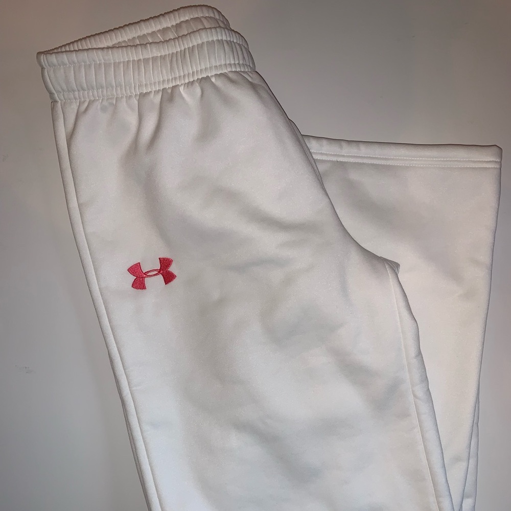 White Under Armour Sweatpants